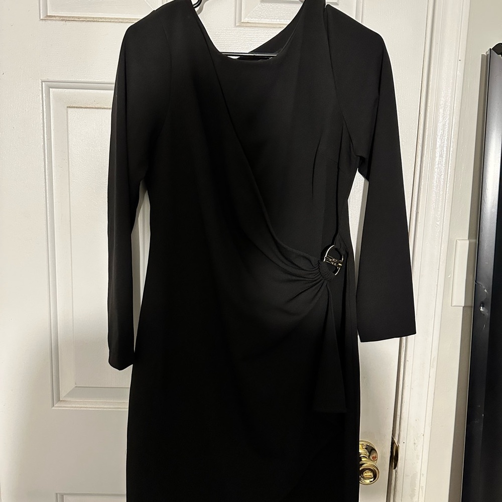 DKNY Black Long Sleeve Dress